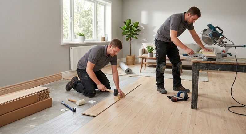 Laminate Floor Installation in Sanford, ME