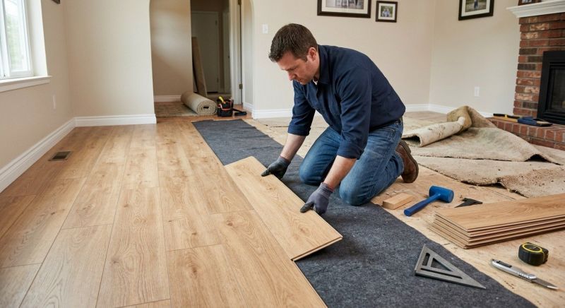 Laminate Floor Remodeling in Gorham, ME
