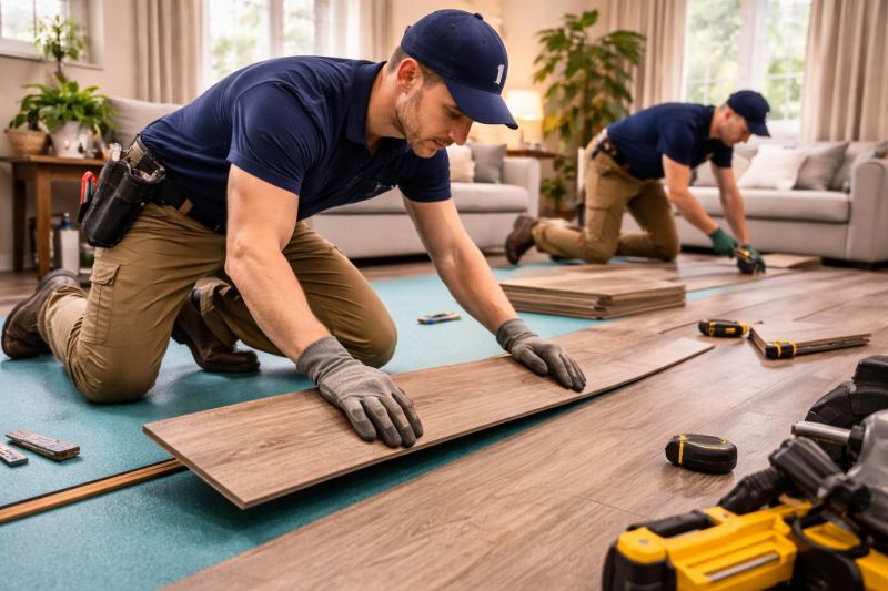 Laminate Floor Replacement in Cumberland Center, ME