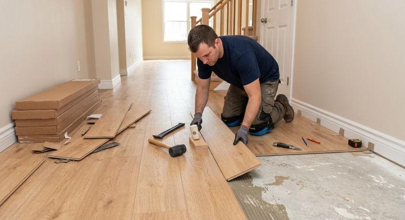 Laminate Floor Replacement in Gorham, ME