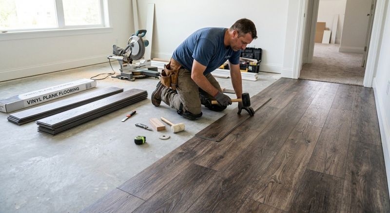 Linoleum Floor Installation in Gray, ME