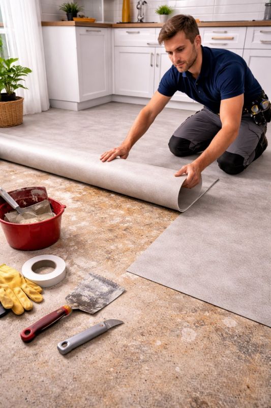 Linoleum Floor Installation in North Waterboro, ME