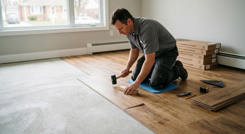 Linoleum Floor Installation in Old Orchard Beach, ME
