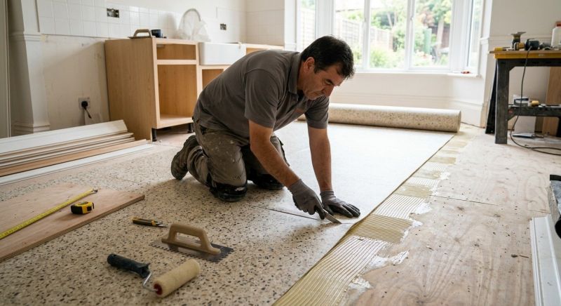 Linoleum Floor Installation in Raymond, ME