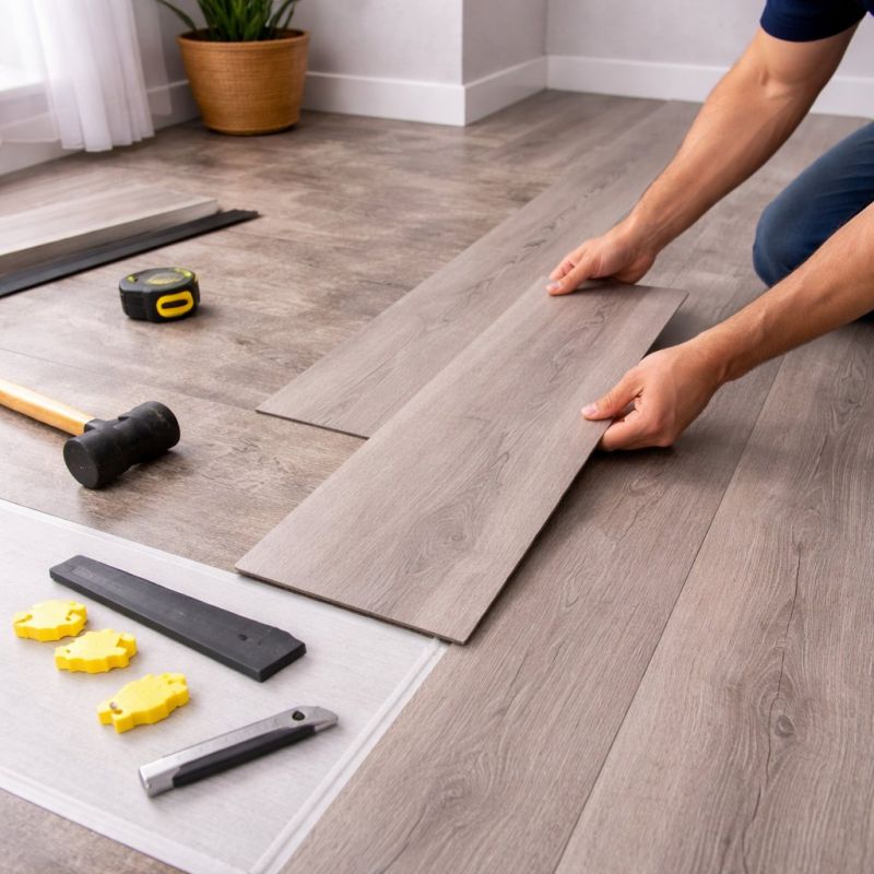 Luxury Vinyl Tile Installation in Buxton, ME