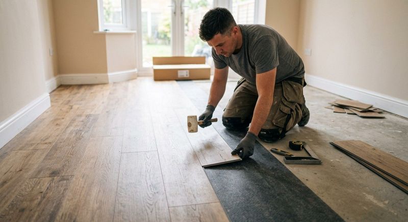 Luxury Vinyl Tile Installation in Cornish, ME