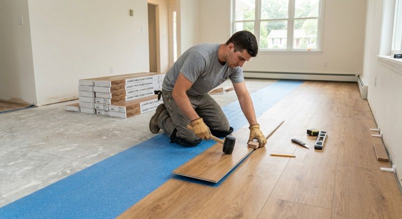 Lvp Flooring Installation in Gorham, ME