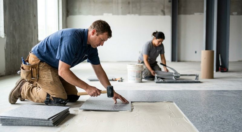 Lvt Flooring Installation in Hollis Center, ME