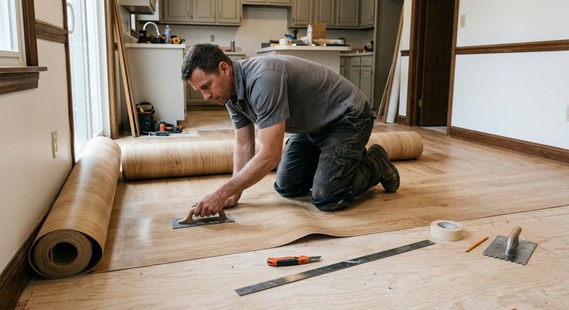 Sheet Flooring Installation in Steep Falls, ME