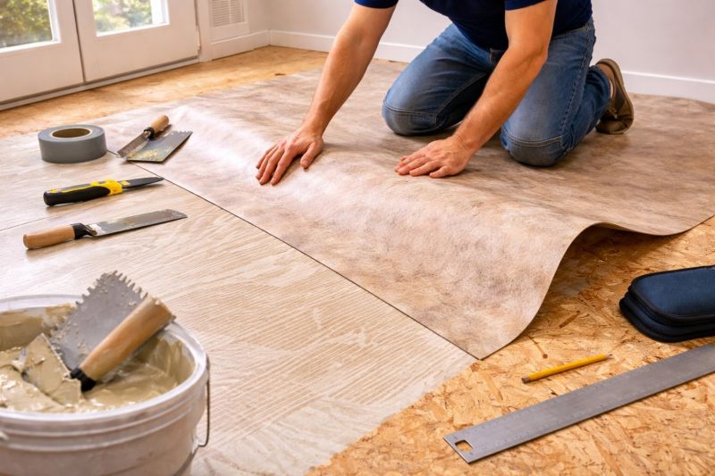 Sheet Vinyl Installation in South Portland, ME