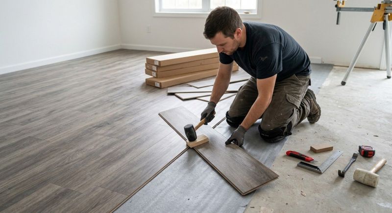 Vinyl Flooring Installation in Hollis Center, ME