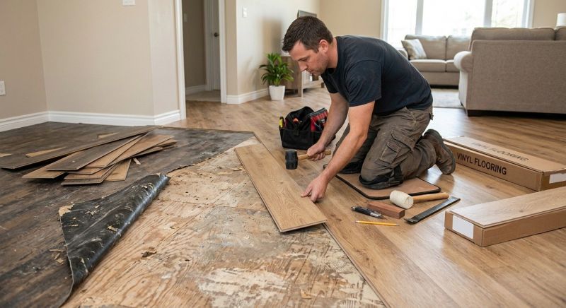 Vinyl Flooring Installation in Old Orchard Beach, ME
