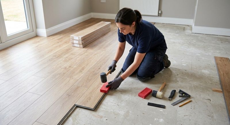 Vinyl Plank Floor Installation in Gorham, ME